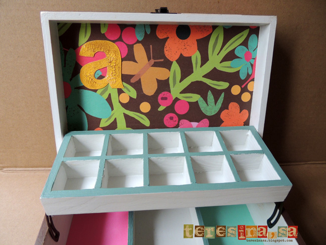 Joyero madera decorado