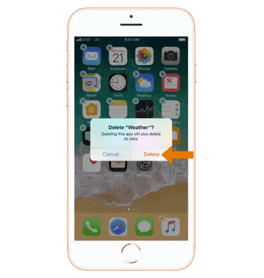 كيفية حذف التطبيقات فى iPhone 8 / 8 Plus
