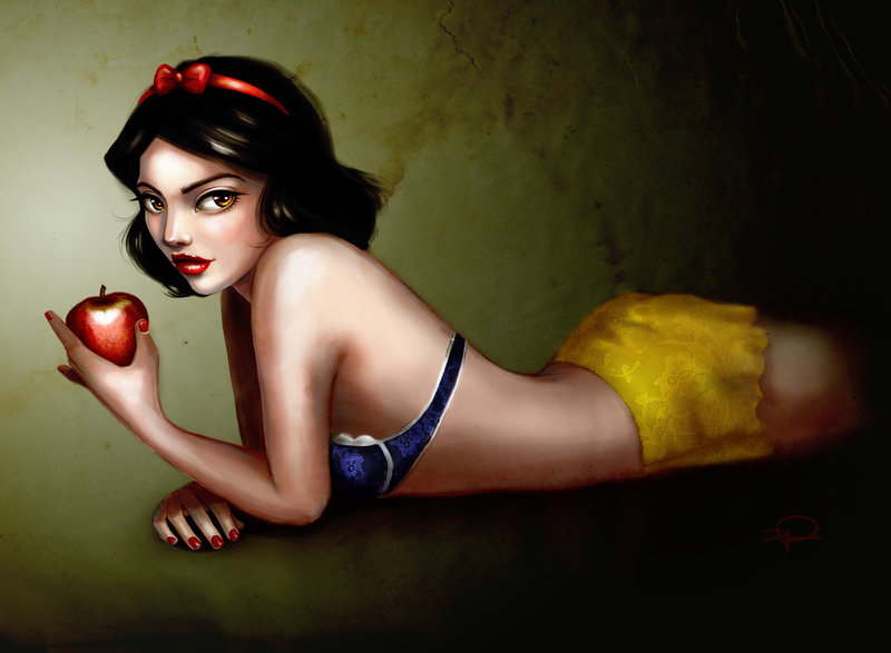 Sexy Snow White artwork flourishes 