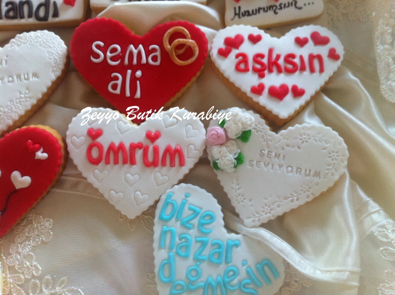 Zeyyo Butik Kurabiye Sevgiliye Kurabiyeler