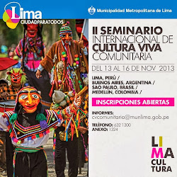 2do SEMINARIO INTERNACIONAL DE CULTURA VIVA COMUNITARIA