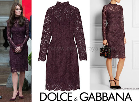 Kate Middleton wore DOLCE AND GABBANA Guipure Lace Dress
