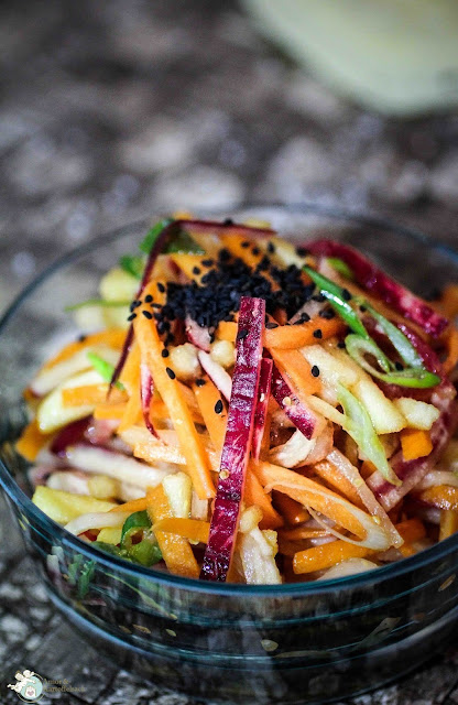 Amor&Kartoffelsack: Asiatischer Rettich-Karottensalat Amor&Kartoffelsack: Asiatischer Rettich-Karottensalat