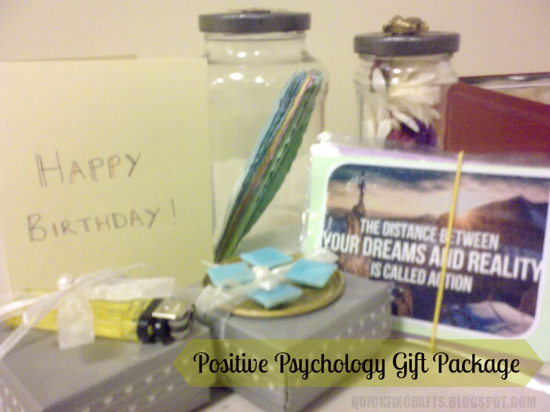 Quick Fix Crafts Positive Psychology Birthday Gift Package with