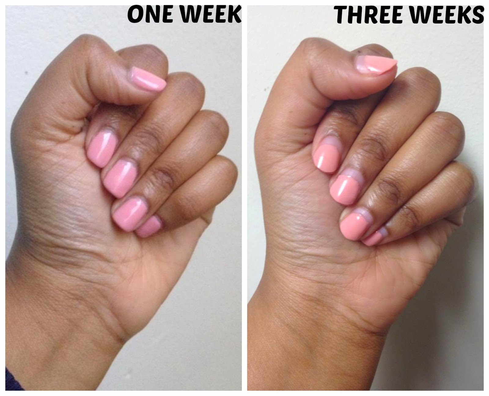 1. Gel Nail Designs for Growing Out Nails - wide 7