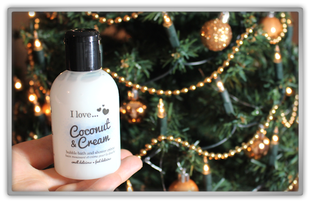 I Love... Coconut & Cream Bubble Bath & Shower Crème haul review winter christmas cookie blogger beauty blog I Love... Coconut & Cream Bubble Bath & Shower Crème haul review winter christmas cookie blogger beauty blog