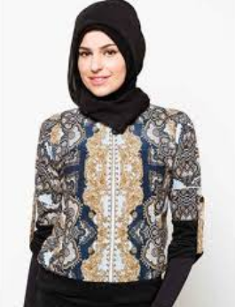 model baju atasan batik wanita modern