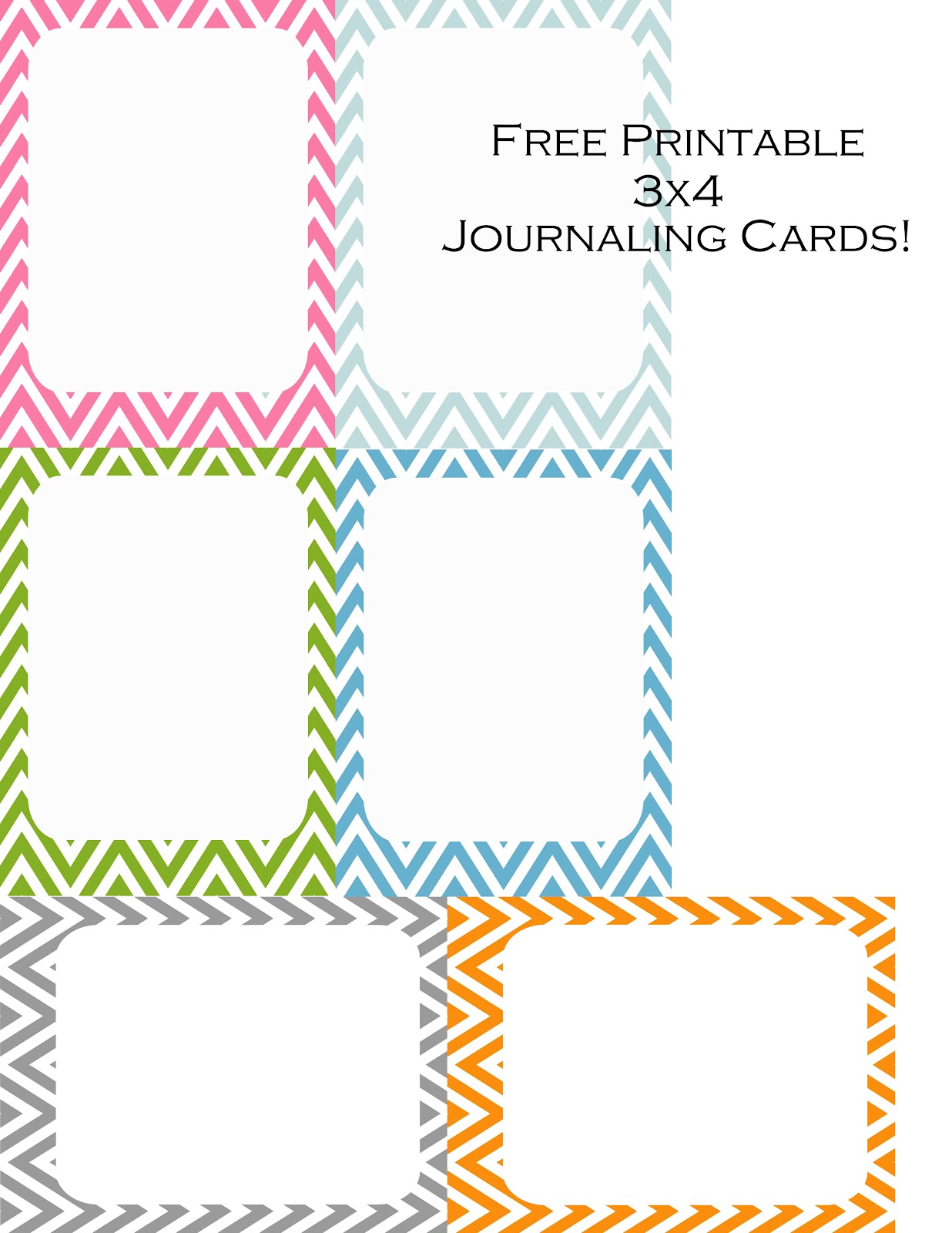 My Little Paper Addiction Free Printable 3x4 Chevron Journaling Cards My Little Paper Addiction Free Printable 3x4 Chevron Journaling Cards