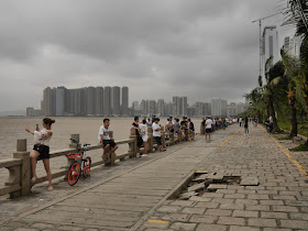 damage at Lovers' Road in Zhuhai