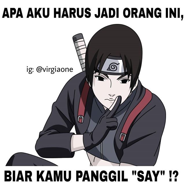 Gambar Meme Komik Naruto Lucu Indonesia Kata Kartun Tertawa