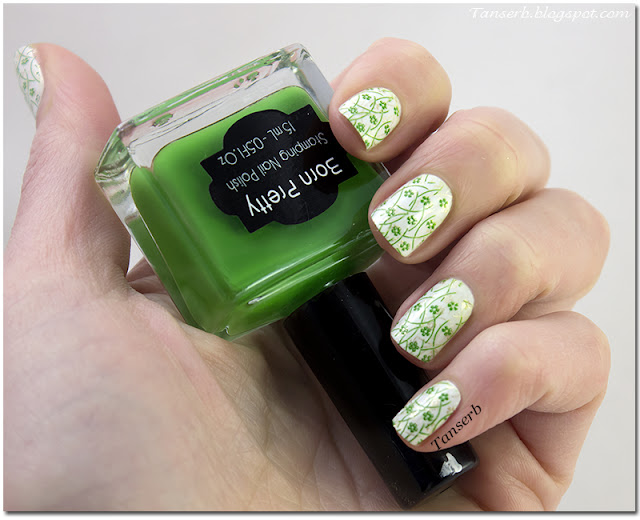 Краска для стемпинга Born Pretty Nail Art Stamping Polish Fluorescent Green Nail Polish № 12 