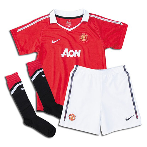 [digimega] 2010/2011 Nike Manchester United Home Kit Jersey+Shorts