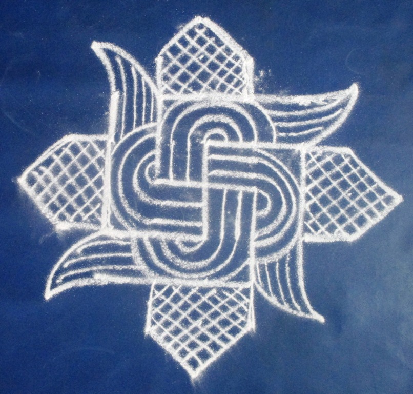 Friday kolam with video 2 | Learn kolam