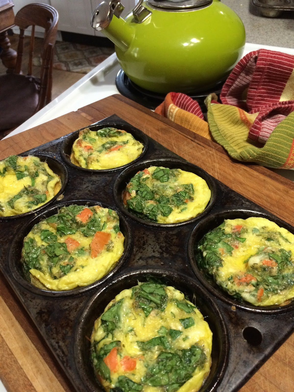 Sexy Sibo Salmon & Spinach Egg Muffins