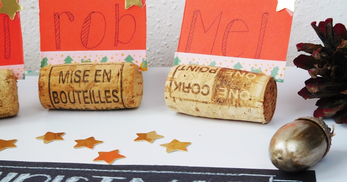 Kerst DIY kurken naamplaatjes The DIY Life Nederlandse DIY blog