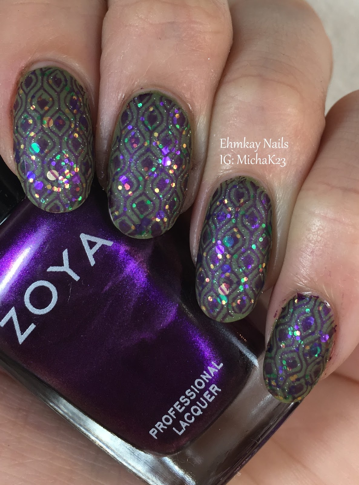 mardi gras nail stamping plate