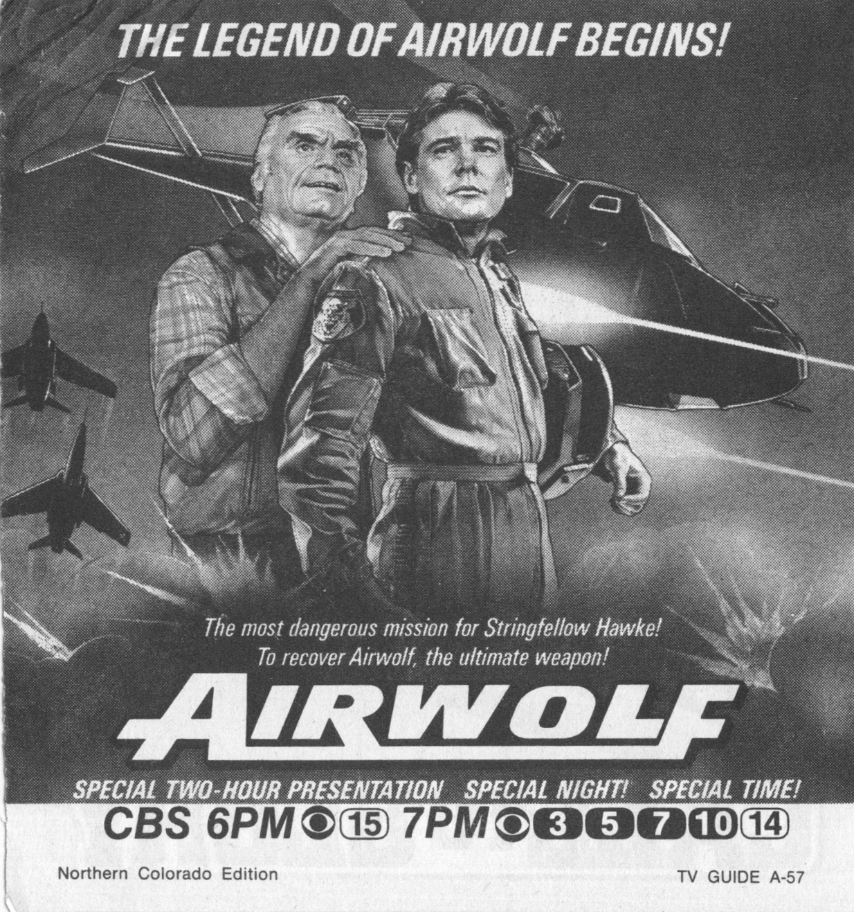 The Airwolf UPC Serial & Merchandise Database Airwolf Pilot CBS