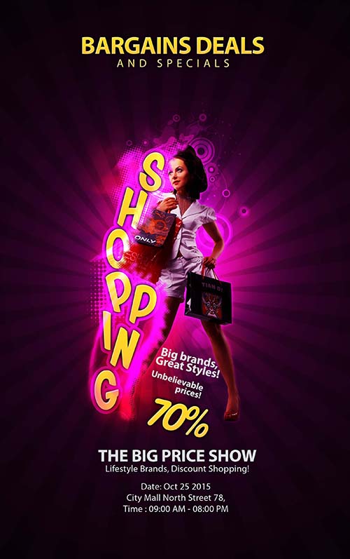 Create Creative Shopping Flyer In Photoshop