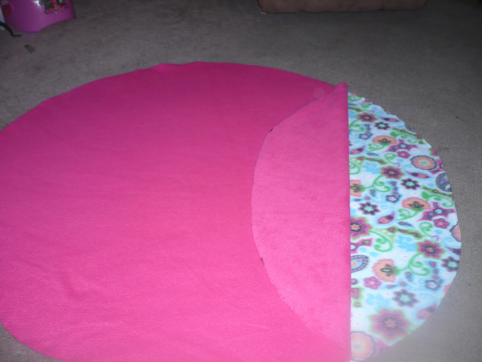 Crafty Mommy At Home NoSew Two Layer Fleece Poncho