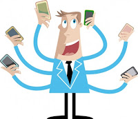 Akıllı Telefonlar Elinde Telefon Tutan Adam Fotoğrafı