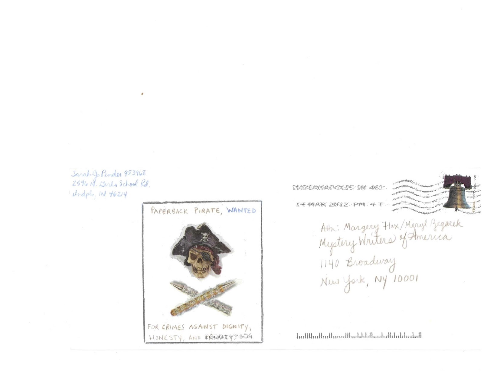 The Past is Present Sarah Pender Begs Edgar Committee to Reconsider