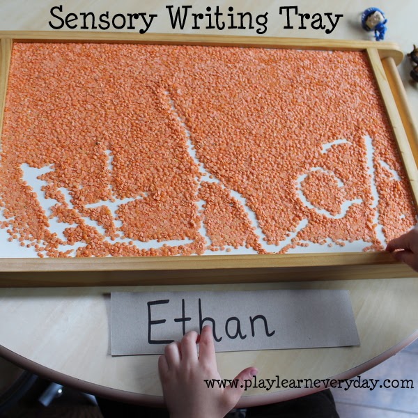 Sensory Writing Tray - Play and Learn Every Day