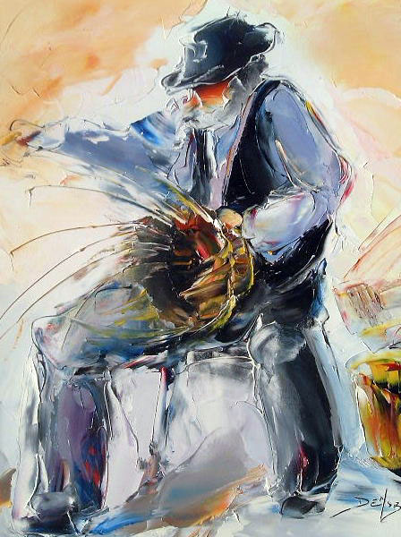 Daniel Densborn 1946 | French Abstract Knife painter Daniel Densborn 1946 | French Abstract Knife painter