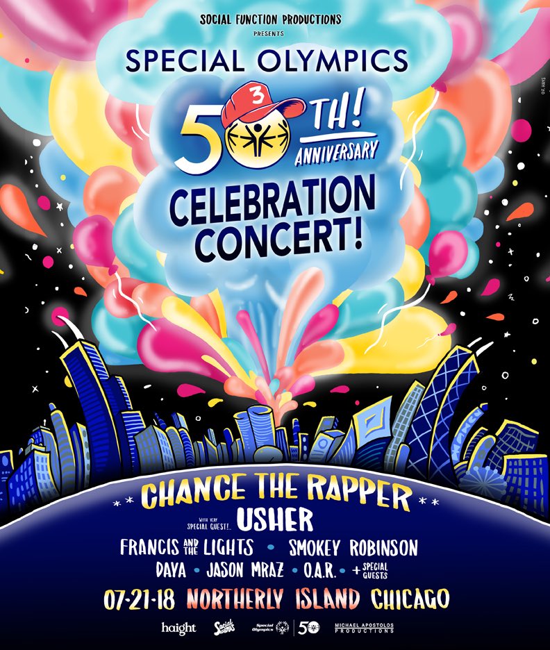 Chance The Rapper Hosts Special Olympics 50th Anniversary Celebration