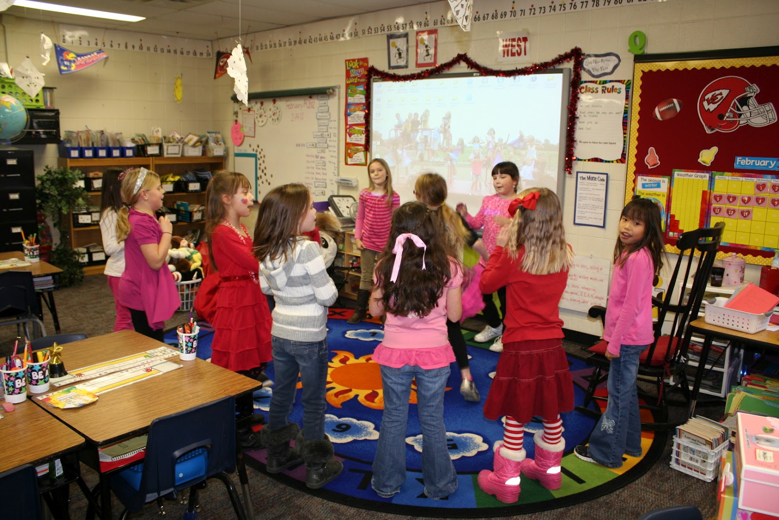 Between the Screams: 2nd Grade Valentine Party