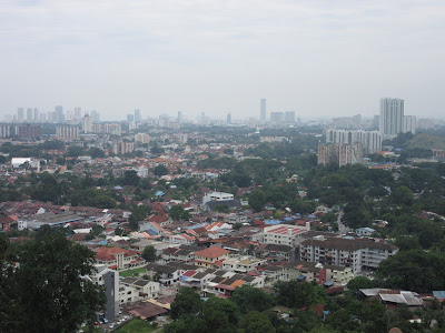 Vistas de George Town desde el templo Kek Lok Si
