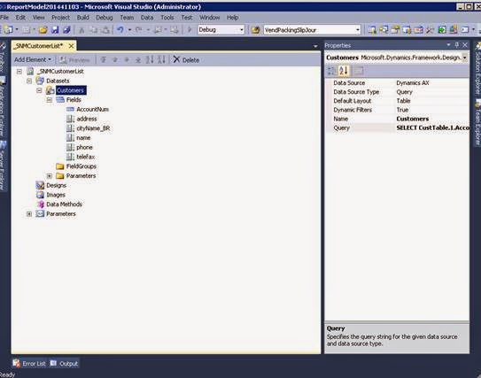 MS Dynamics Ax 2012: How to Create SSRS Report with Parameters in MS ...
