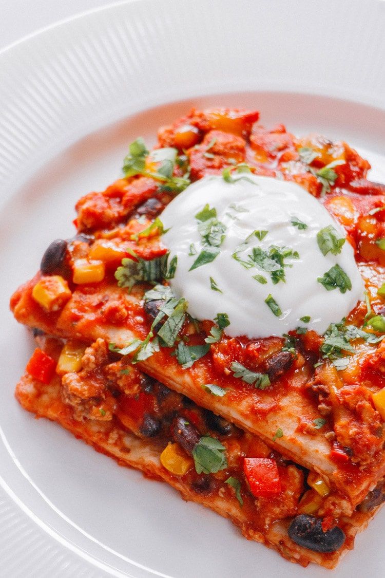 Skinny Burrito Pie Casserole Skinny Burrito Pie Casserole