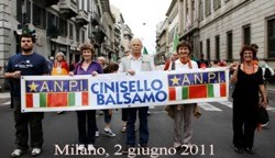 2011, l'ANPI di Cinisello Balsamo alla manifestazione del 2 giugno