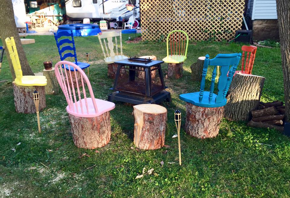 One Fit Mama: DIY Bonfire Chairs
