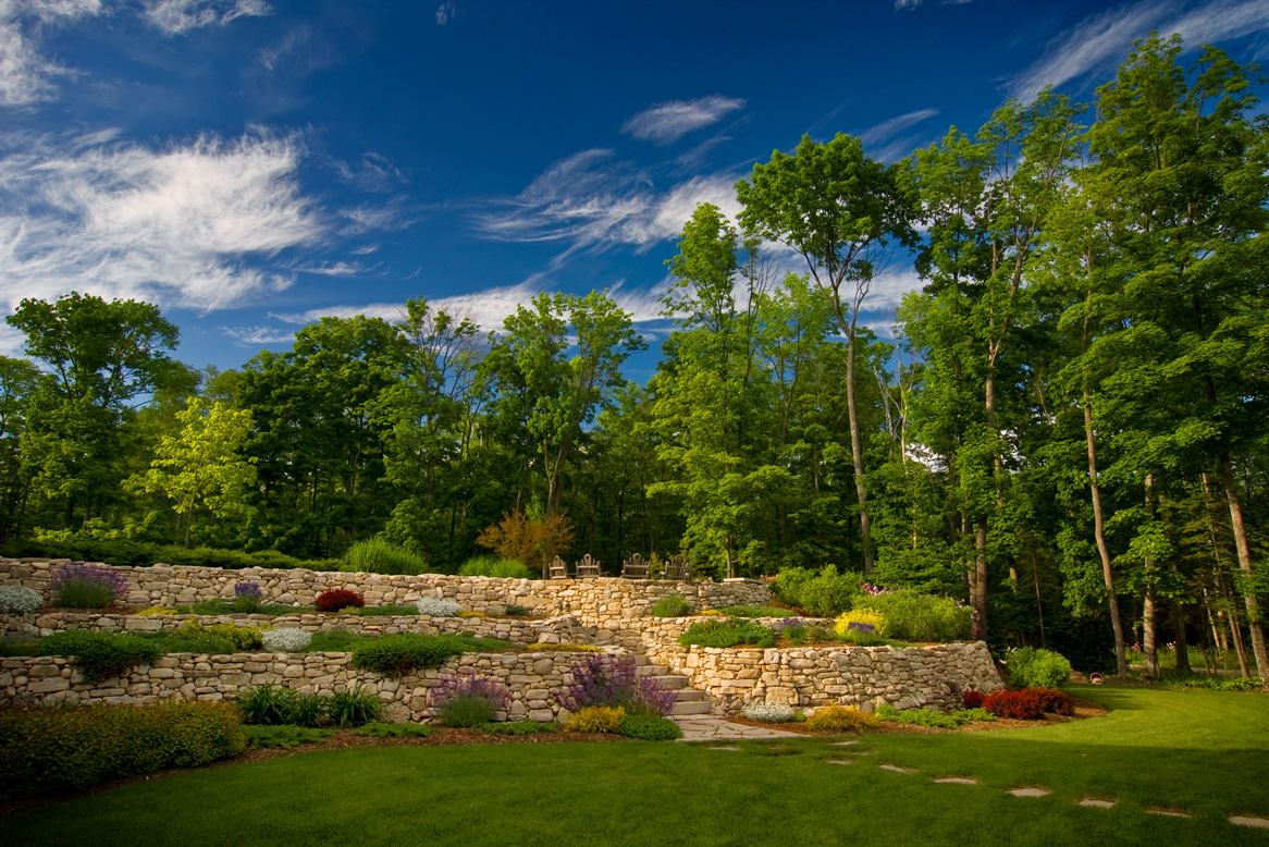 Banco de Imágenes Gratis Jardín bonito a orillas del bosque Landscaping