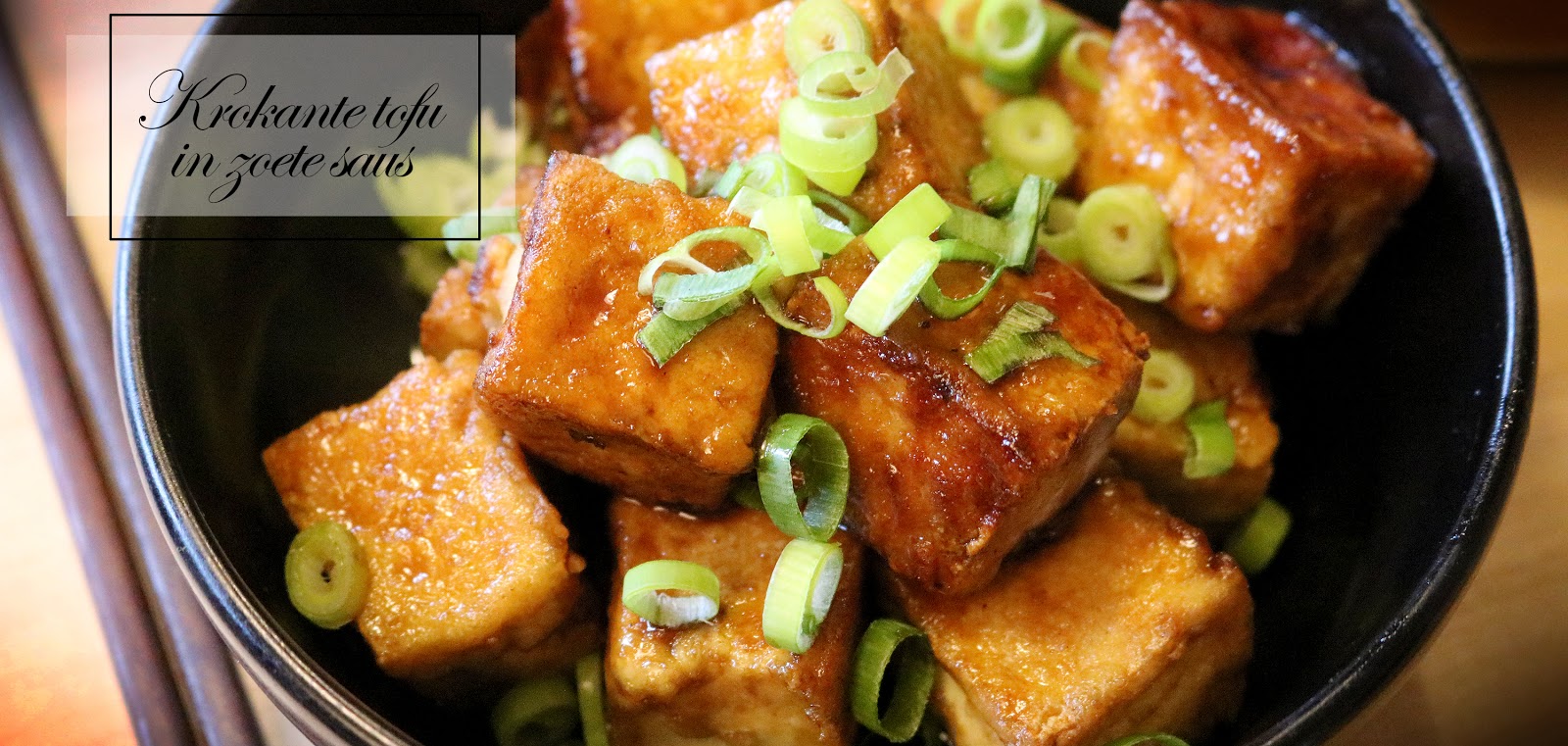 Kitchen Elf Krokant gebakken tofu in zoete saus