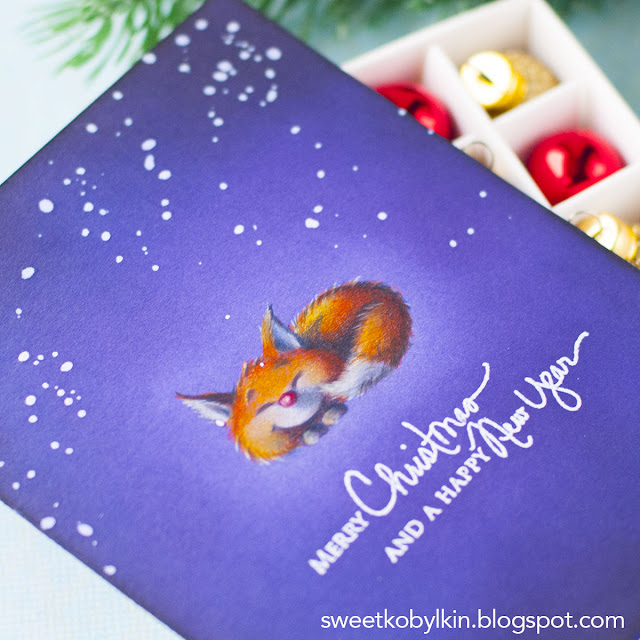 Purple Ombre Holiday Card