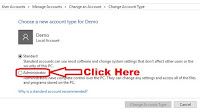 how to change account type from standard to administrator in windows 10