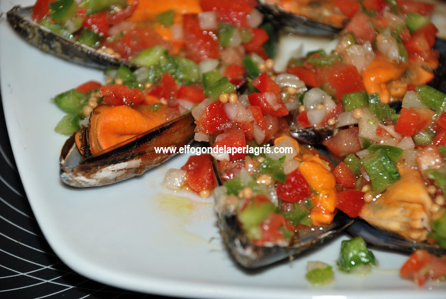 Mejillones a la vinagreta Mejillones a la vinagreta