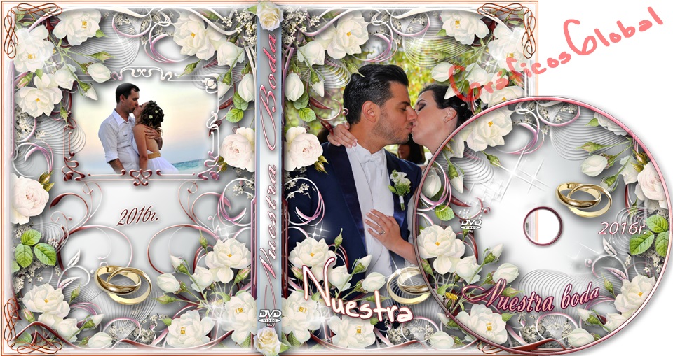 portada dvd elegante Portada psd super elegante ideal para matrimonio
