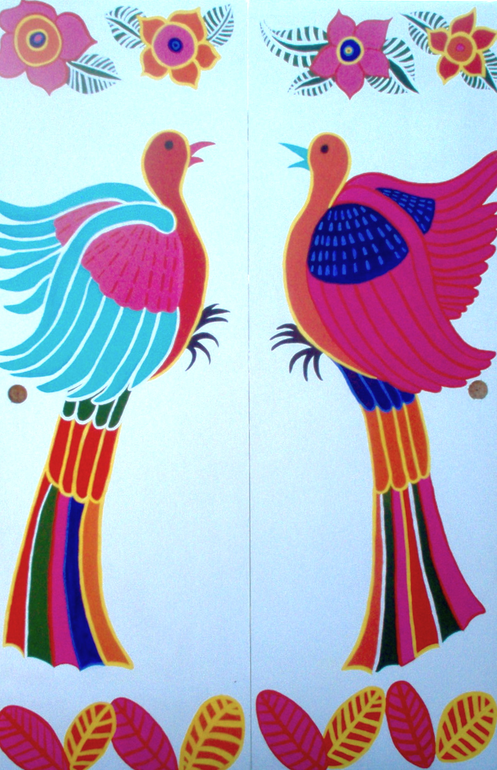 Katie bevan mexican bird mural