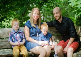Picture of a happy family. Picture of a happy family.