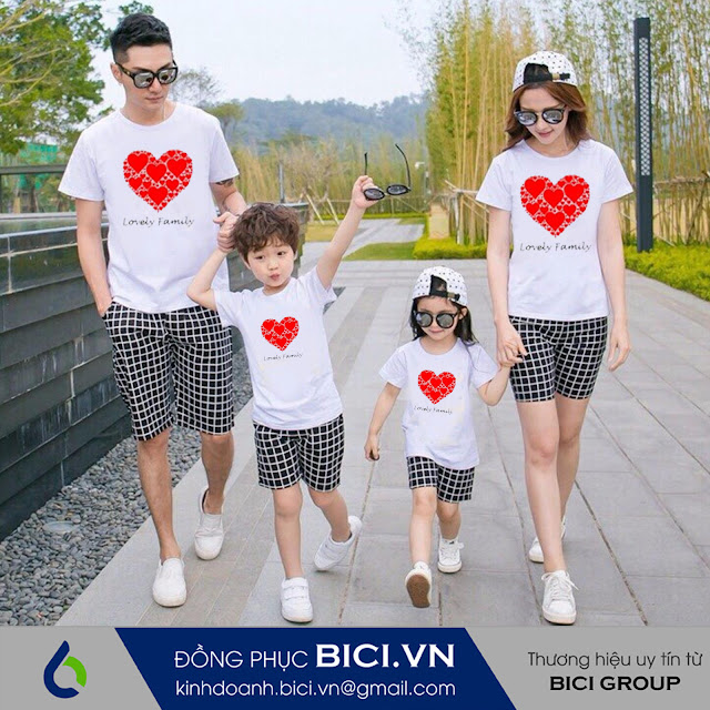 mẫu áo đồng phục gia đình 4 mẫu áo đồng phục gia đình 4