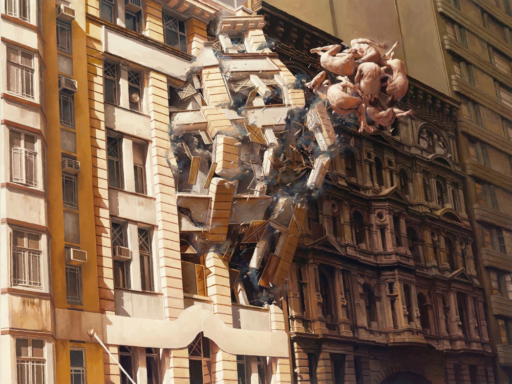 07-Pale-Memory-Jeremy-Geddes-Body-Weightlessness-in-Surreal-Paintings-www-designstack-co