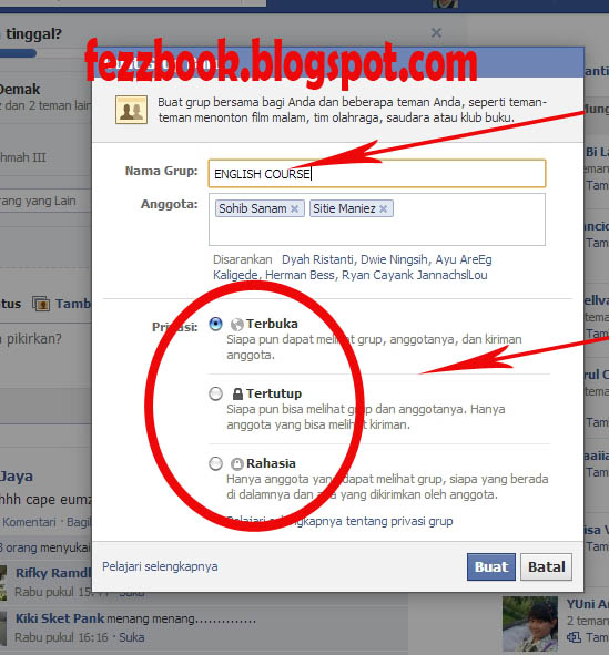 Cara Membuat Group (Group Tertutup Atau Group Terbuka) Di Facebook