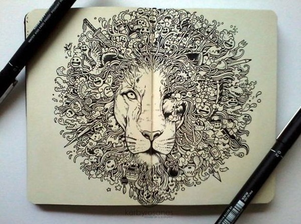 Contoh Karya Doodle Art Mengenal Doodle Art - Pengertian Doodle Art