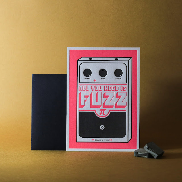 Carte Fuzz letterpress Carte Fuzz letterpress