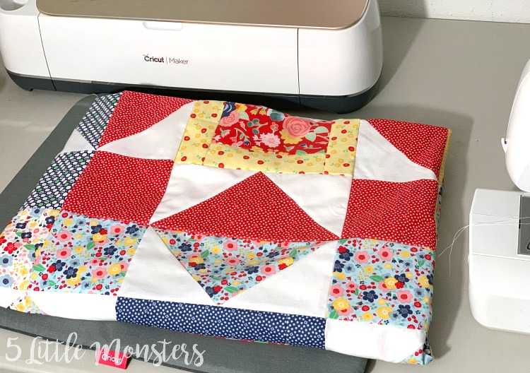 5 Little Monsters Making a Quilt with the Cricut Maker