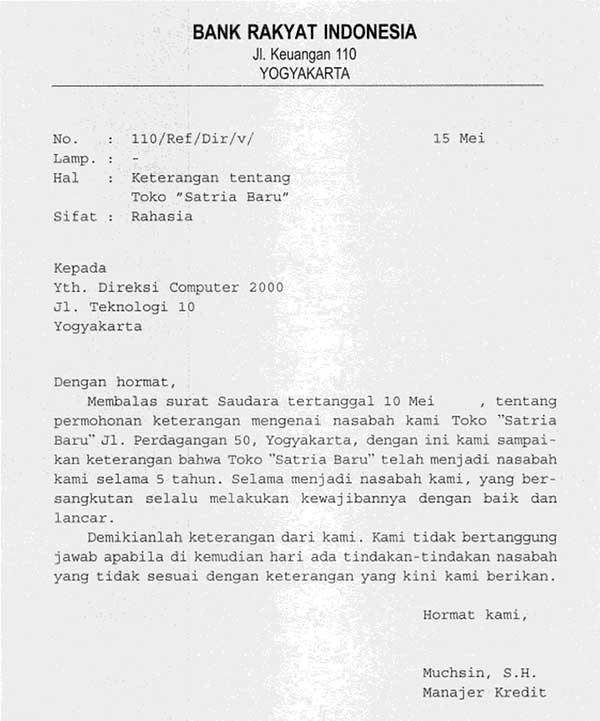 Pengertian Surat Referensi Dan Contohnya | Kanal Informasi