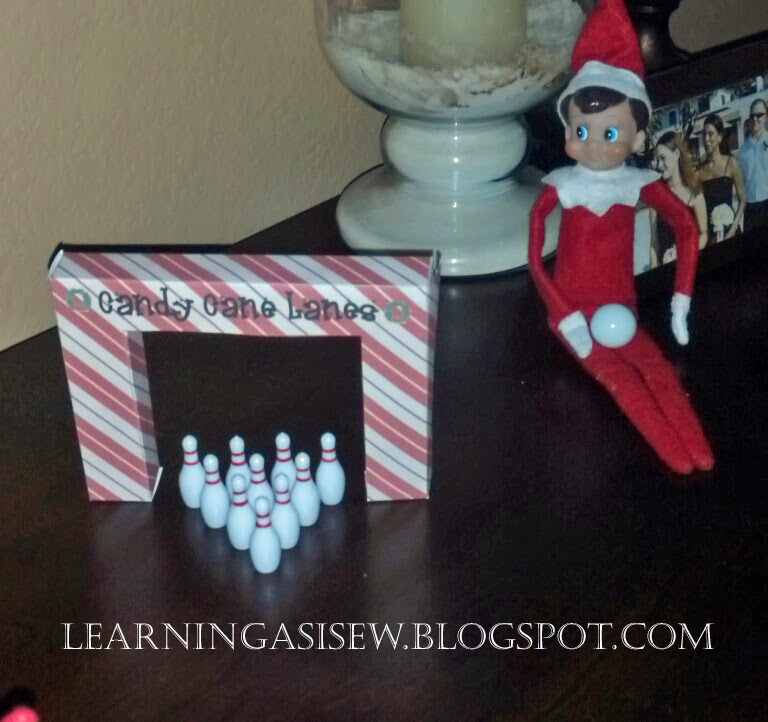 Learning As I Sew...bake, cut, and create Elf on the Shelf Candy Cane